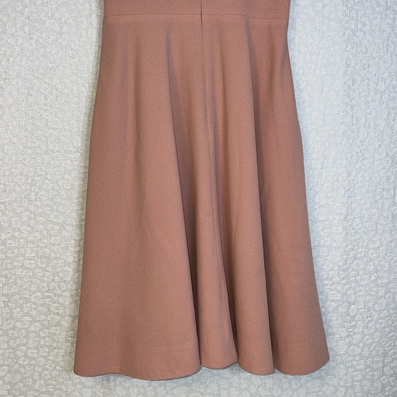 DRESS THE POPULATION CATALINA BLUSH CREPE COCKTAIL DRESS MEDIUM - Picture 6 of 16